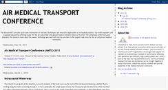 Desktop Screenshot of airmedicaltransportconference.blogspot.com