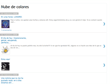 Tablet Screenshot of nubedecolores.blogspot.com