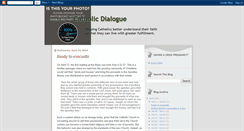 Desktop Screenshot of catholic-dialogue.blogspot.com
