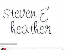 Tablet Screenshot of lifeofheatherandsteven.blogspot.com