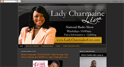 Desktop Screenshot of ladycharmaineliveshow.blogspot.com