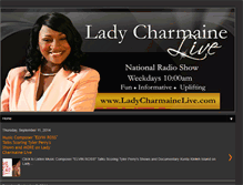 Tablet Screenshot of ladycharmaineliveshow.blogspot.com