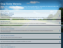 Tablet Screenshot of grupscolarmaneciu.blogspot.com