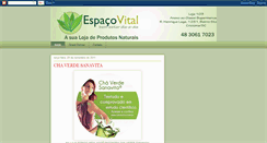 Desktop Screenshot of lojaespacovital.blogspot.com