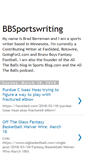 Mobile Screenshot of bbsportswriting.blogspot.com