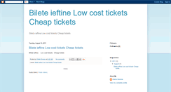 Desktop Screenshot of bilete-ieftine.blogspot.com