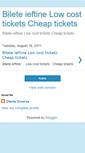 Mobile Screenshot of bilete-ieftine.blogspot.com