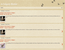 Tablet Screenshot of calgarybirder.blogspot.com