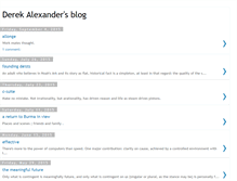 Tablet Screenshot of derekpalexander.blogspot.com