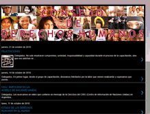 Tablet Screenshot of consejodeddhh-oajnu.blogspot.com