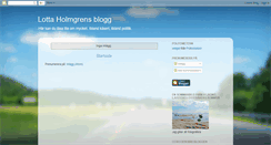 Desktop Screenshot of lotta-holmgren.blogspot.com