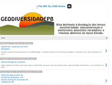 Tablet Screenshot of geodiversidadepb.blogspot.com