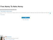 Tablet Screenshot of freemoneytomakemoney.blogspot.com