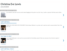 Tablet Screenshot of christinaevelewis.blogspot.com