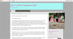 Desktop Screenshot of glitterrainbowhappinessland.blogspot.com
