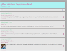 Tablet Screenshot of glitterrainbowhappinessland.blogspot.com