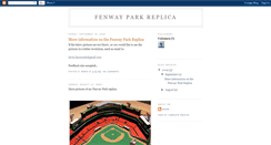 Desktop Screenshot of fenwayparkreplica.blogspot.com