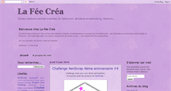 Desktop Screenshot of lafeecrea.blogspot.com