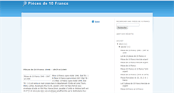 Desktop Screenshot of piecesde10francs.blogspot.com