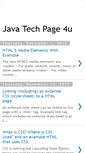 Mobile Screenshot of javatechpage.blogspot.com