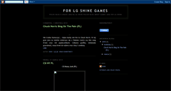 Desktop Screenshot of forlgshinegames.blogspot.com