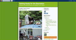 Desktop Screenshot of gettingreadyforthedepression.blogspot.com