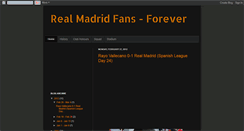 Desktop Screenshot of forever-realmadridfans.blogspot.com