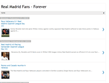 Tablet Screenshot of forever-realmadridfans.blogspot.com