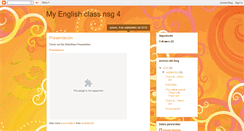 Desktop Screenshot of myenglishclassnsg4.blogspot.com