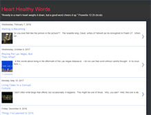 Tablet Screenshot of hearthealthywords.blogspot.com