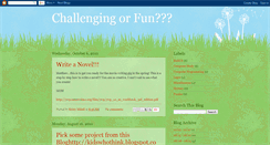 Desktop Screenshot of challengingorfun.blogspot.com