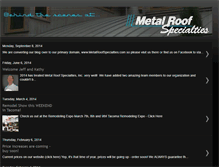 Tablet Screenshot of ilovemetalroofs.blogspot.com