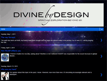 Tablet Screenshot of divinebydesignspirituality.blogspot.com