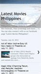 Mobile Screenshot of latestmoviesphilippines.blogspot.com