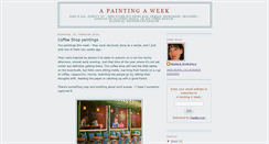 Desktop Screenshot of apaintingaweek.blogspot.com