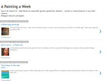 Tablet Screenshot of apaintingaweek.blogspot.com