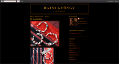 Desktop Screenshot of hajnagyongy.blogspot.com