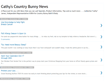 Tablet Screenshot of cathyscountrybunnynews.blogspot.com