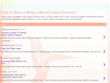 Tablet Screenshot of beingabreastcancersurvivor.blogspot.com