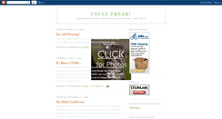 Desktop Screenshot of cyclefreak.blogspot.com