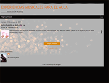 Tablet Screenshot of experienciasmusicalesparaelaula.blogspot.com