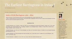 Desktop Screenshot of earliestbarringtonsinireland.blogspot.com