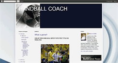 Desktop Screenshot of handballcoach.blogspot.com