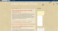 Desktop Screenshot of cottonmetalliccone.blogspot.com