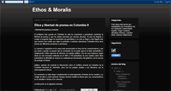 Desktop Screenshot of ethosymoralis.blogspot.com