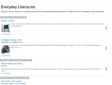Tablet Screenshot of everydayliteracies.blogspot.com