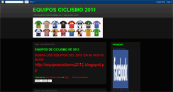 Desktop Screenshot of equipos-ciclismo2011.blogspot.com