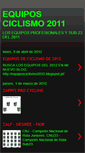 Mobile Screenshot of equipos-ciclismo2011.blogspot.com
