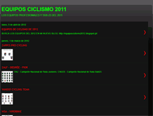 Tablet Screenshot of equipos-ciclismo2011.blogspot.com