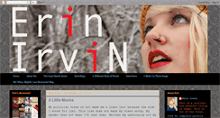 Desktop Screenshot of erinirvinsblog.blogspot.com